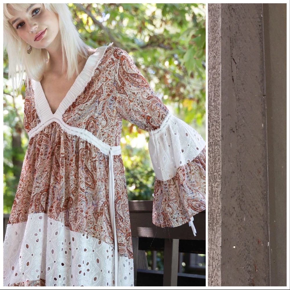 POL Take me to the Country Paisley Printed Dress - Picture 2 of 13